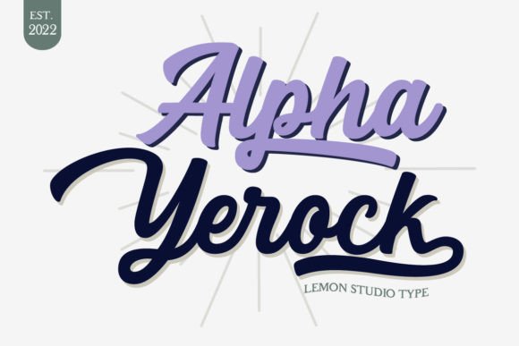 Alpha Yerock: A Bold Script Font for Modern Branding
