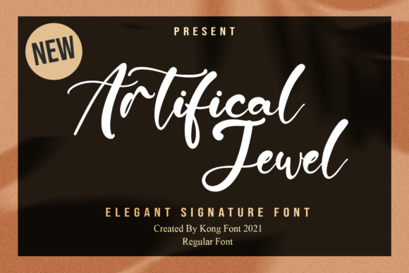 Artificial Jewel: A Playful Script Font for Editorial Design