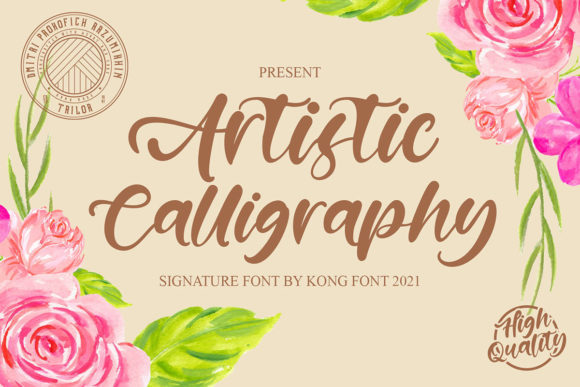 Artistic Calligraphy: A Playful Script Font for Editorial Design