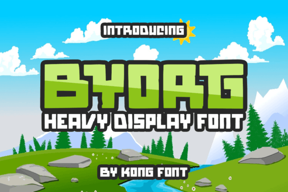 Byorg: A Playful Handwritten Font for Modern Brands