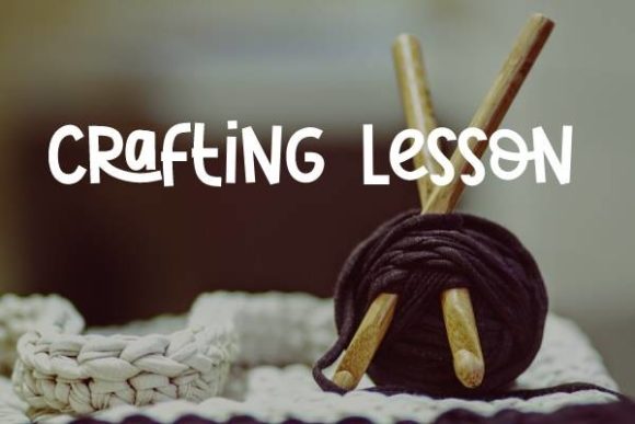 Crafting Lesson: A Playful Script Font for Modern Editorial Design