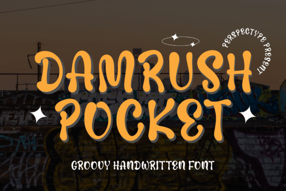 Damrush Pocket: The Groovy Script Font for Makers