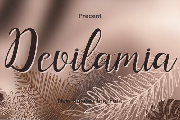Devilamia: A Delicate Script Font for Makers