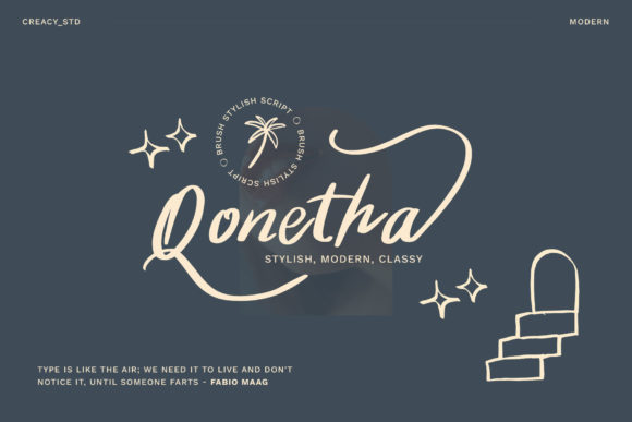 Elevate Campaign Visuals with Qonetha Script Font