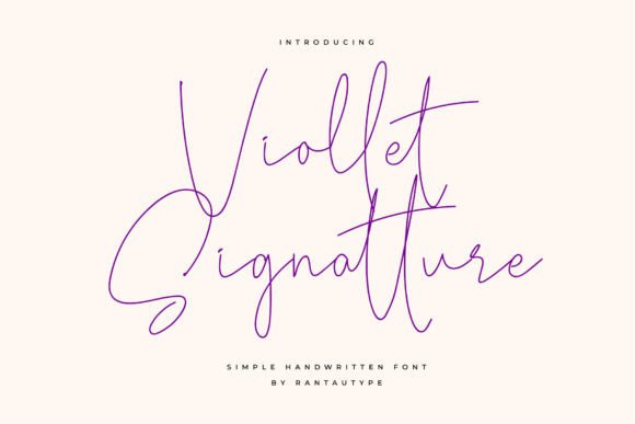 Elevate Campaign Visuals with Viollet Signatture Script Font