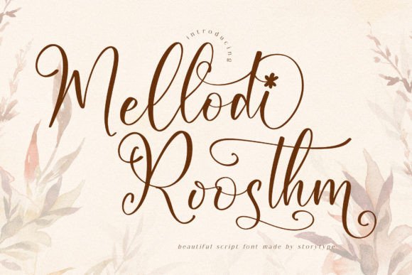 Elevate Editorial Design with Mellodi Roosthm Script Font