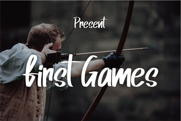 First Games: A Modern Script Typeface for Elegant Logos