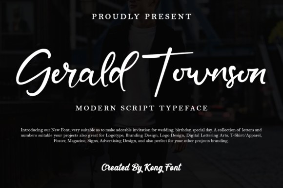 Gerald Townson: A Playful Script Font for Small Business Branding
