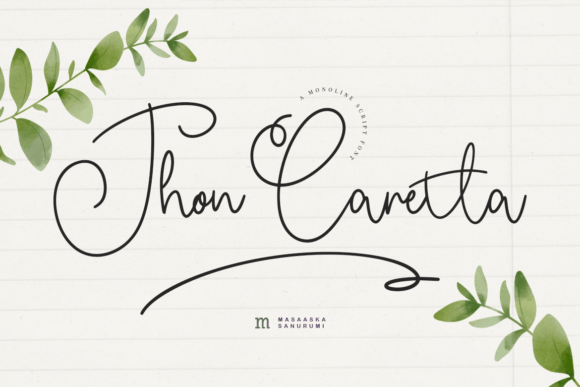 Jhon Caretta: A Modern Script Font for Editorial Design