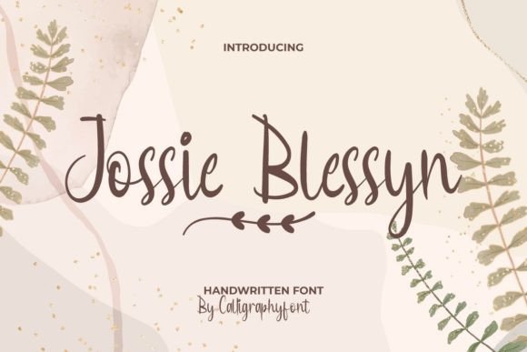 Jossie Blessyn: A Premium Script Handwritten Font for Makers