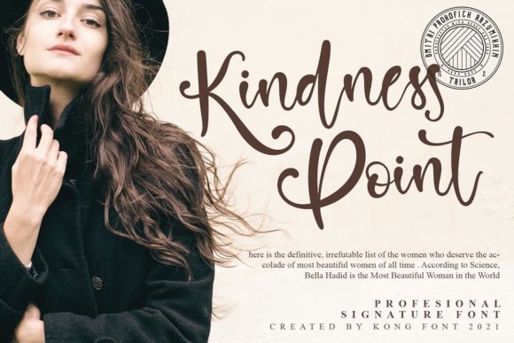 Kindness Point: A Playful Script Font for Modern Editorial Design