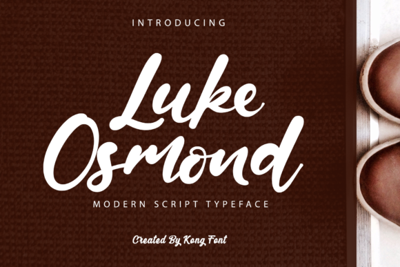 Luke Osmond: A Modern Script Font for Editorial Design