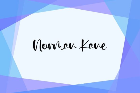 Norman Kane: A Modern Script Font for Small Business Branding