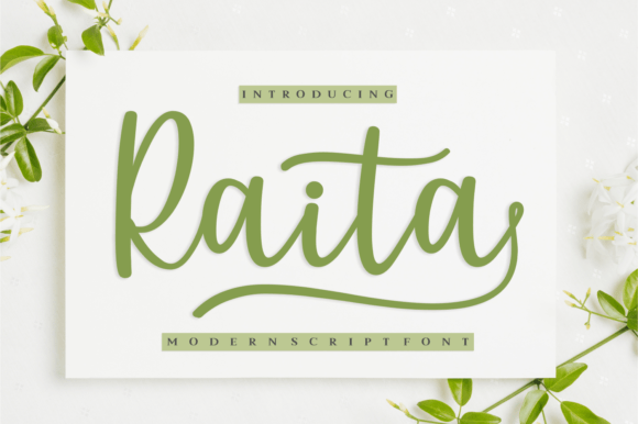 Raita: A Modern Script Font for Elegant Editorial Design