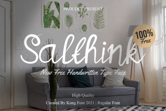 Salthink: A Playful Handwritten Font for Makers