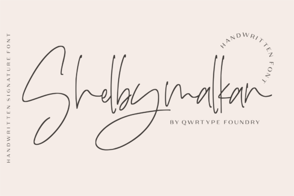 Shelbymalkan: The Stylish Script Font for Handmade Brands