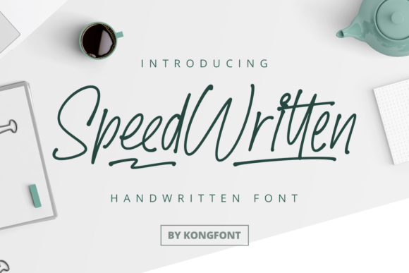 Speed Written Font: A Playful Script for Makers