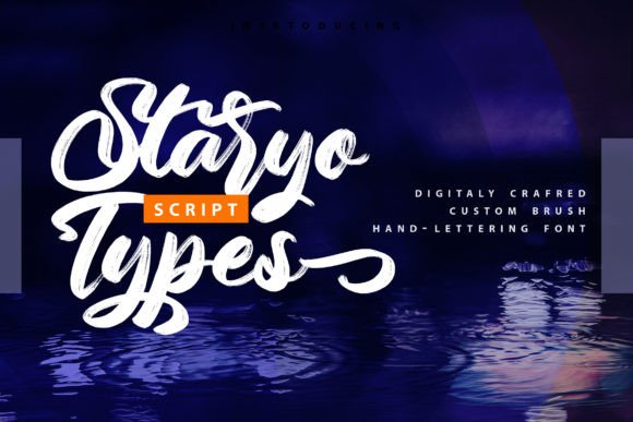 Staryo Types: A Script Handwritten Font for Editorial Design