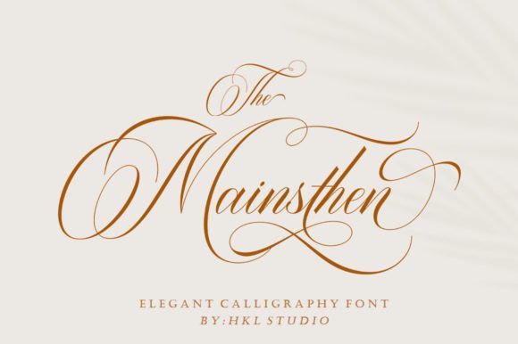 The Mainsthen: A Premium Script Font for Handmade Brands